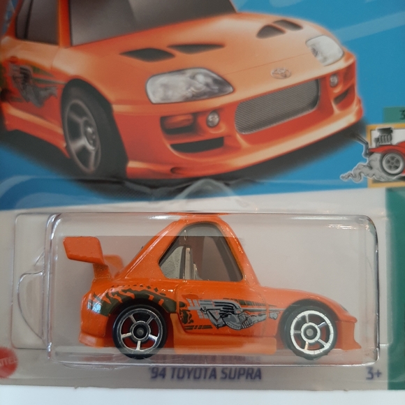 '94 Toyota Supra Hot Wheels 2023 Tooned Collection Fast & Furious Orange Car - Picture 5 of 11